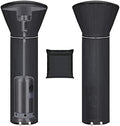 Patio Heater Covers with Reflective Strip,Outdoor Heater Cover Waterproof,Dustproof,Wind-Resistant,Sunlight-Resistant,Snow-Resistant,Black,89.5''x 33.5" Dome x 19.5" Base by HUALEDIBrandHome