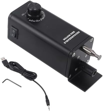 Fabater Rotisserie Motor, 3-12V 10W Variable Speed Rotisserie Spit Motor, Universal Electric Grill Rotisseries Kit with On/Off Switch, Can Hold Up to 40 Pounds for BBQ Meat Forks Grill by FABATER