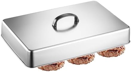 Basting Cover 43.5x28.2x6.6cm Stainless Steel Rectangular Steaming Lid by Unknown