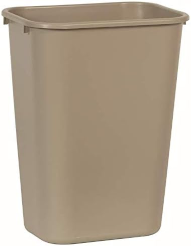 Rubbermaid Commercial Products Wastebasket, Beige, 10.25-Gal, Pack of 12 - Image 2