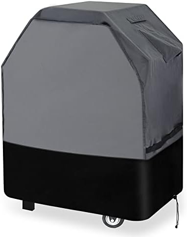 600D Oxford Heavy Duty BBQ Grill Cover 32Wx25Dx43H, Water Resistant by Waykea
