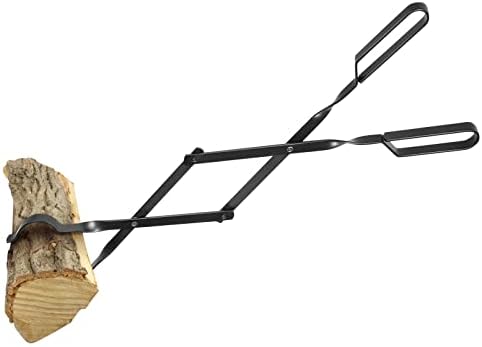 himaly 26" Heavy Duty Wrought Iron Fireplace Tongs & Poker Tool Set by Himaly