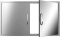 Outdoor Kitchen Doors 36W x 21H Inch, Double BBQ Access Doors 304 Stainless Steel for Outdoor Kitchen Cabinet Grill Station or BBQ Island by KODOM