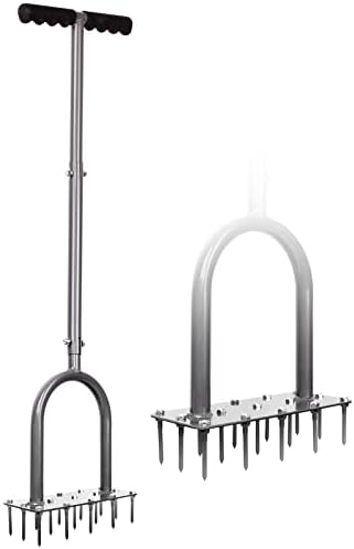 Walensee Aerator Lawn Tool, 15-Spike Manual Lawn Aerator Tool for Yard by Walensee