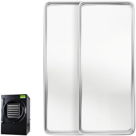 Metal Trays for Harvest Right Freeze Dryer, Large Freeze Dryer Trays Set of 2, Easy to Demold, Corrosion-resistant, Compatible with Harvest Right Large Trays, 2-year warranty by Unknown