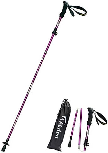 A ALAFEN 7075 Aluminum Collapsible Ultralight Trekking Pole by A+ALAFEN