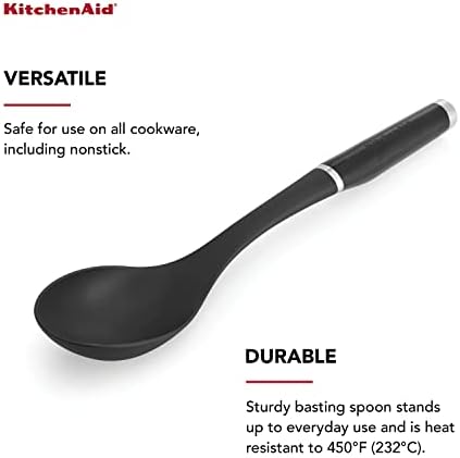 KitchenAid KE003OHOBA Classic Basting Spoon, One Size, Black - Image 3