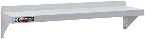 DuraSteel Stainless Steel Shelf - 48 Inch Wide x 14 Deep Commercial NSF Mounted Metal Wall Shelf Pantry Organizer Garage Storage Shelves - Rack Shelving Restaurant Kitchen Units Laundry Utility Room - Image 4