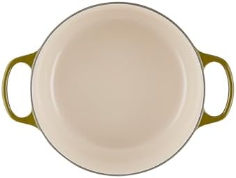 Le Creuset Enameled Cast Iron Round Dutch Oven, 5.5 qt., Olive - Image 3