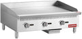 EGGKITPO 36 Inch CSA Certified Commercial Propane/Natural Gas Griddle Manual Controls 90,000 BTU Countertop Flat Top Grill Hot Plate with Independeent Knob 3 Burners Teppanyaki Grill for Restaurant by EGGKITPO