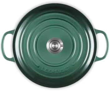 Le Creuset Enameled Cast Iron Round Dutch Oven, 7.25 qt.,Artichaut/Crucible - Image 2