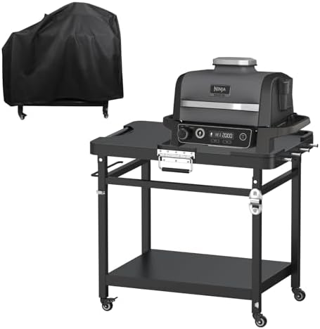 Foldable Cart for Ninja Woodfire Grill Stand OG700/OG800/OG900/OG321/OO101 by WEBROIL