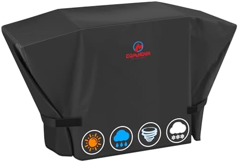 Comnova Griddle Cover for Camp Chef FTG600 - Premium 600D Outdoor Flat Top Grill Cover Heavy Duty & Waterproof for Camp Chef 4 Burner Griddle FTG600, FTG600P, and FTG600GL - 63.5 x 22 x 36 Inch by MCOMNOVAOUTDOORS