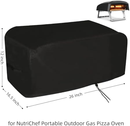 Pizza Oven Cover for NutriChef Portable Outdoor Gas Oven/Tabletop Grill - Image 2