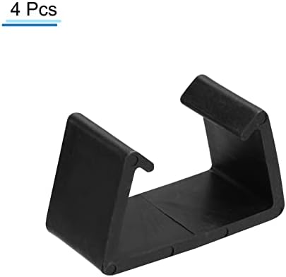 PATIKIL Patio Furniture Clips, 4 Pack 71mm Dia Sofa Rattan Furniture Clamps Wicker Fixed Connection Chair Fasteners for Outdoor Garden, Black - Image 3