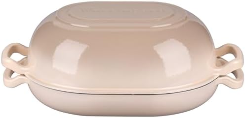 VORRINGARD Enameled Cast Iron Sourdough Bread Oven, Dutch Oven, Loaf Cast Iron Bread Pan for Homemade Bread Baking, Meatloaf Pan with Lid, 7QT, Latte - Image 7