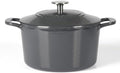 Martha Stewart Gatwick 4 Quart Enamel Cast Iron Dutch Oven - Grey by MarthaStewart