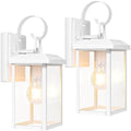 BesLowe 2-Pack Outdoor Wall Light Fixtures, Modern Porch Sconces, White by BringYourBrightFuture
