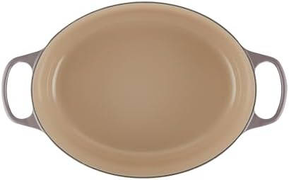 Le Creuset Enameled Cast Iron Oval Dutch Oven, 9.5 qt., Oyster - Image 3