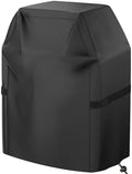 Grill Cover, 32 inch Small Gas Grill Cover for Outdoor Grill, Waterproof, Weather Resistant, UV & Fade Resistant, BBQ Grill Cover with Hook and Loop Straps, Black by VIBOOS