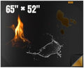 SHINESTAR 65×52 Inches Under Grill Mats for Outdoor Grill Deck Protection by SHINESTAR