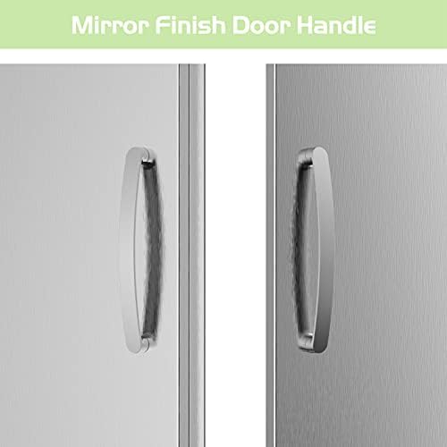 Outdoor Kitchen Doors 24W x 24H Inch, Double BBQ Access Doors 304 Stainless Steel for Outdoor Kitchen Cabinet Grill Station or BBQ Island - Image 6