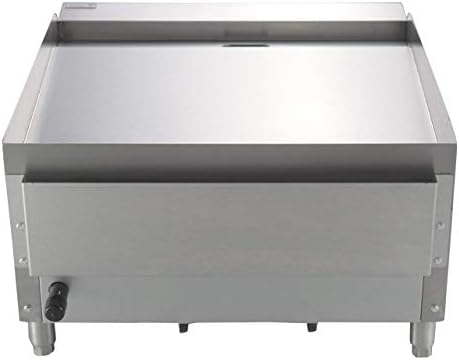 Atosa CookRite ATMG-24 24" Countertop Griddle | Flat Top Grill Hot Plate with Standby Pilots and Grease Drawer for Food Truck | Manual Controlled, Stainless Steel, 1 Burner 60,000 BTU, Liquid Propane - Image 4