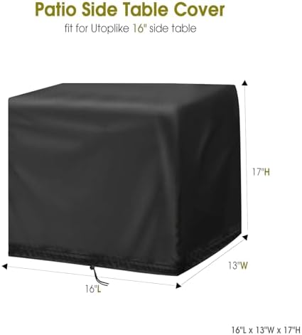 Outdoor Side Tables Cover End Tables Covers- 16"L x 13"W x 17"H - Image 2