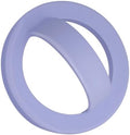 Magnetic Silicone Ring Grip Phone Holder, Rotating Finger Loop Ring Grip Holder, Soft and Portable, Strong Magnetic Attraction, Compatible with Magsafe Phone Case (Lilac) by QxbBox