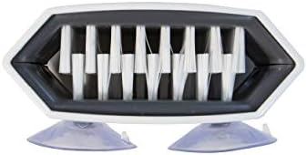 Cutlery Cleaner Brush, Suctioned in-Sink Silverware Scrubber, Non-Scratch Bristles, Easily Clean Utensils and Sharp Knives, Convenient Kitchen Gadget, White - Image 4