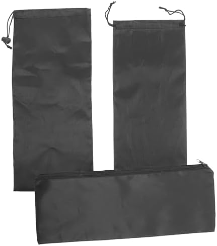 3pcs Tool Storage Bag Zipper Drawstring for Camping Bbq Utensils by Toddmomy