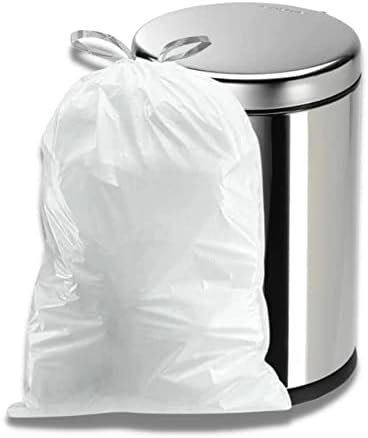 Plasticplace 4-6 Gallon White Drawstring Bags, 100% Prime Material, 17x20, 0.7 Mil, 200/Case (Pack of 4) - Image 3