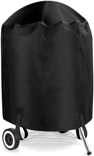 Grill Cover, 22 inch BBQ Gas Grill Cover Waterproof Weather Resistant, UV and Fade Resistant, UV Resistant Materia for Weber Char-Broil Nexgrill Grills and More by VIBOOS