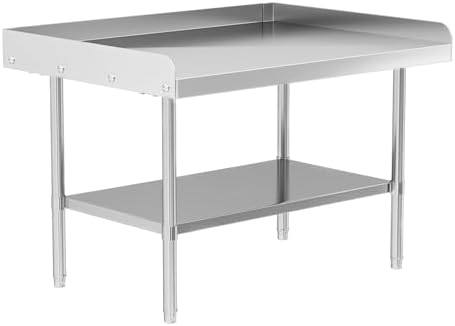 Stainless Steel Equipment Stand, 36 x 28 x 26 Inch Work Table by Chingoo