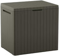 Keter City 30 Gal Outdoor Storage Box and Patio Side Table by Unknown