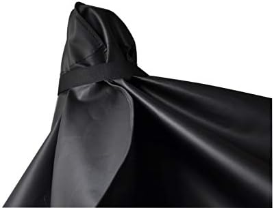 Heavy Duty Charcoal Grill Offset Smoker Cover, Outdoor Smokestack BBQ Cover, Special Fade and UV Resistant Material, Fits Brinkmann Trailmaster, Char-Broil, Dyna-Glo and More Black - Image 3