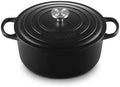 Le Creuset Enameled Cast Iron Round Dutch Oven, 7.25 qt., Licorice/Crucible by Unknown