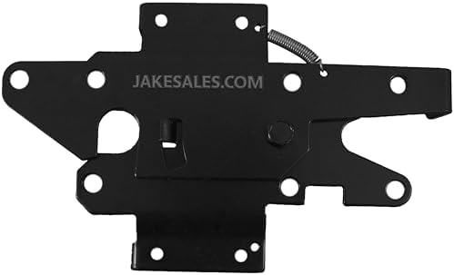 Jake Sales - Stainless Steel Extended Gate Latch Black (for Vinyl, Wood, PVC etc Fencing) Fence Gate Latch w/Mount Hardware - CASE Qty 12 by JakeSales