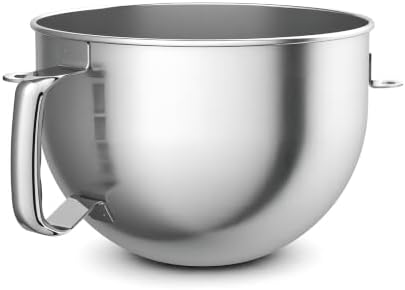 6 Quart Stainless Steel Mixer Bowl for Kitchenaid Bowl-Lift Mixer KP26 KL26 by Wiselet