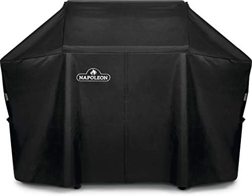 Napoleon Grill Cover for Prestige PRO 500 and Prestige 500 - Black, Water Resistant, UV Protected, Air Vents, Hook and Loop Closure, Hanging Loops, Adjustable Buckled Straps - Image 2