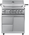 KoolMore Outdoor Kitchen 30 in. BBQ Liquid Propane Grill with Cabinet in Stainless-Steel (KM-OKS-BQ30-BQ30CAB) by KoolMore