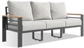 Aoxun Aluminum Patio Furniture Set 3 Seats, Grey by Aoxun