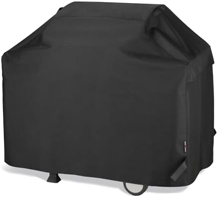 Unicook 55 Inch Grill Cover for Outdoor Grill, Heavy Duty Waterproof, Black by UNICOOK