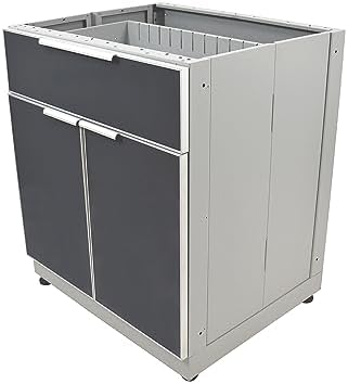 Blue Sky Outdoor Living, OKC3024GDR1DG, 2-Door, 1-Drawer Outdoor Kitchen Cabinet – Durable Weather-Resistant Storage for Patios, Backyards, and Grilling Stations – Slate Gray - Image 5
