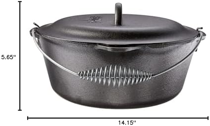 Lodge Pre-Seasoned Cast Iron Dutch Oven with Bail Handle, 7 Quart - Image 5