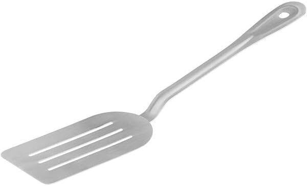 6 x 3 Flexible Stainless Steel Solid Turner Spatula for Griddle Grill Square Edge Blade Grill Turner Commercial Grade by Unknown