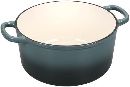 EDGING CASTING Enameled Cast Iron Dutch Oven with Sourdough Bread Baking Kit, Bread Dutch Oven with Lid, Includes Proofing Basket & Baking Tools, 5qt, Slateblue - Image 6