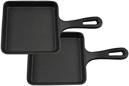 Cast Iron， Pre-Seasoned Skillet Square 5" - Image 2