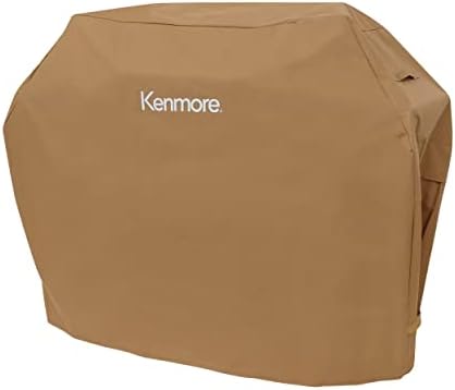 Kenmore 56-Inch Heavy-Duty Grill Cover for Outdoor BBQ Propane Gas Grills, Weather-Resistant, UV- and Fade-Resistant, Universal Fit Cover for 4-Burner Gas Grills, Tan - Image 3