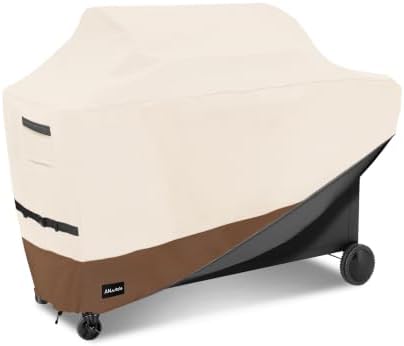 ANartcle Water-Resistant 72 Inch BBQ Grill Cover,600D Heavy Duty Waterproof All Weather Large Grill Cover for Outdoor Grill,Suitable for Weber, Brinkmann and More,72" L x 26" W x 48" H Beige by PatioFurnitureCovers